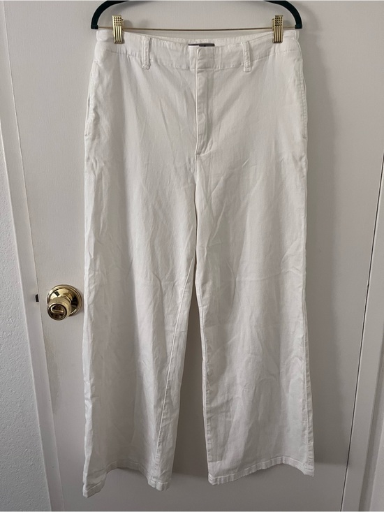Kut from the Kloth Denim - KUT From The KLOTH Jeans Meg Wide Leg White Twill Stretch Pants Size 10